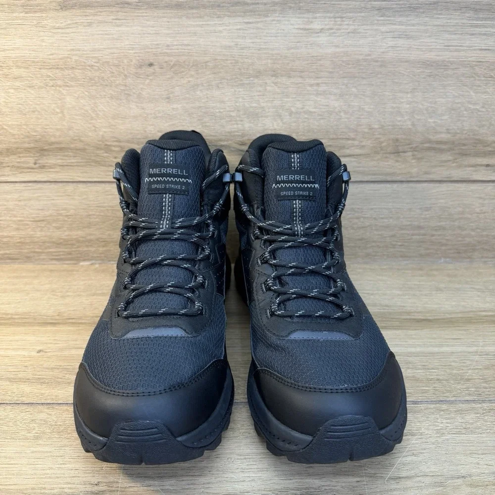 Merrell Speed Strike 2 Mid Waterproof Hiking Boot Men's Sz 11.5 Black J037833